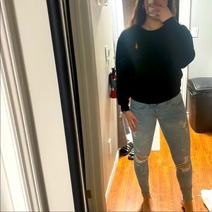 American eagle light ripped jeans